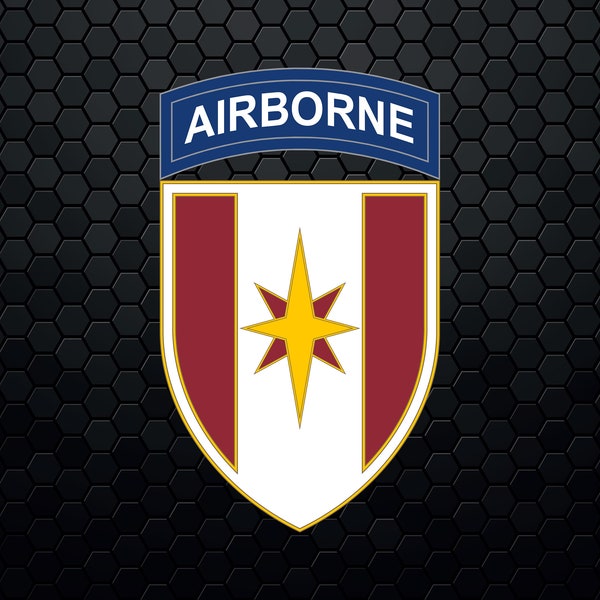 US Army 44th Medical Brigade (Airborne) CSIB - Patch Logo Decal Emblem Crest Insignia - Digital Svg Vector Cricut File