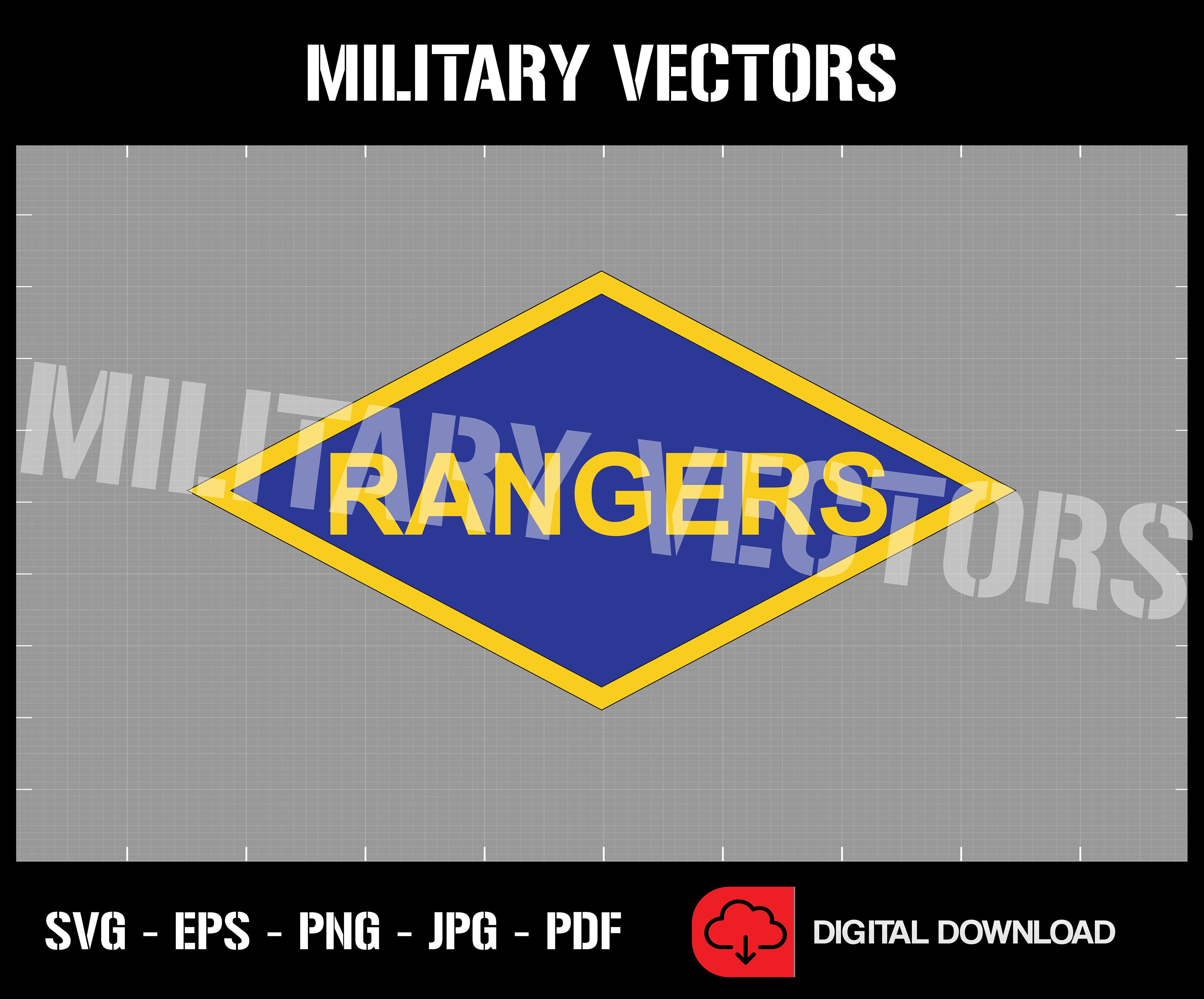 WWII Ranger Battalions - U.S. Army Rangers - RLTW - Patch Logo Decal ...