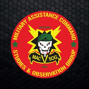 US Army MACV-SOG - Patch Pin Logo Decal Emblem Crest Insignia - Digital Svg Vector Cricut File