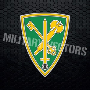 U.S. Army 42nd Military Police Brigade (42nd MP BDE) CSIB - Patch Logo Decal Emblem Crest Insignia - Digital Svg Cricut File