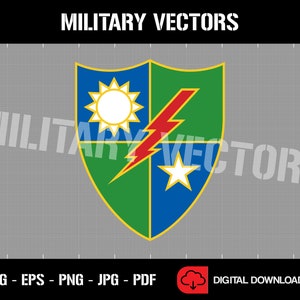 75th Ranger Regiment DUI - U.S. Army Rangers - RLTW - Patch Logo Decal Embleem Crest Insignia Badge Tab - Digitale SVG Vector Cricut File