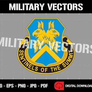 Amerikanska arméns 110:e militära underrättelsebataljon - Militär underrättelsetjänst - Patch Logo Dekal Emblem Crest Insignia - Digital SVG Vektor Cricut-fil