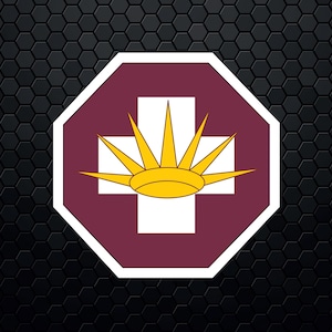 US Army 8th Medical Brigade SSI - Patch Logo Decal Emblem Crest Insignia - Digital Svg Vector Cricut File