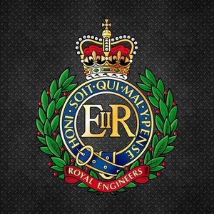 British Army Royal Engineers - Logo Decal Emblem Crest Insignia - Digital Svg Eps Vector Cricut File