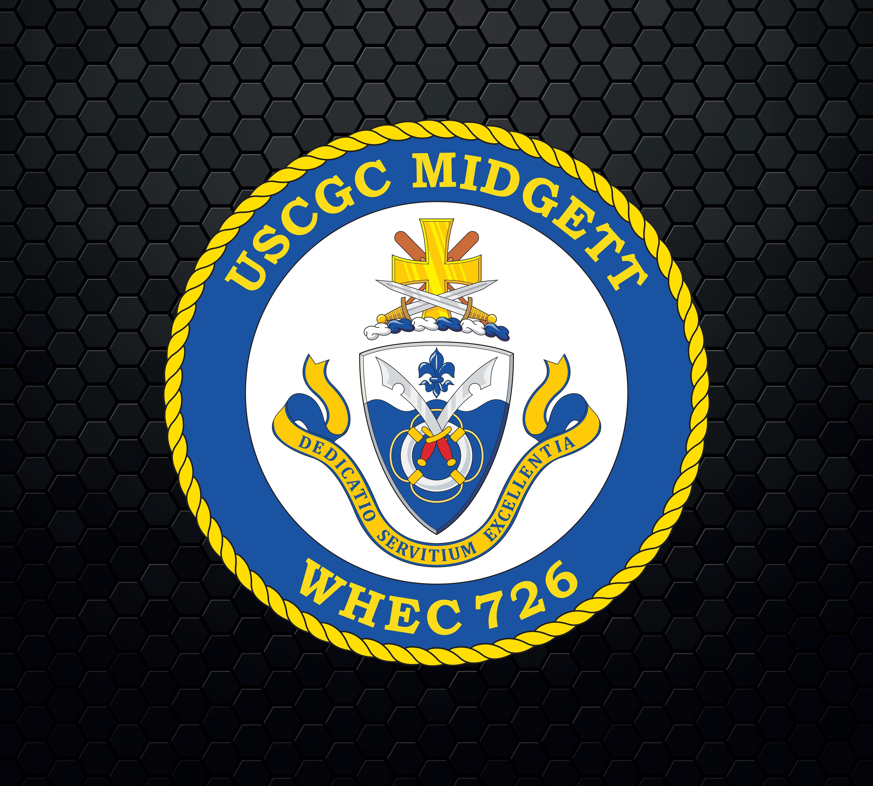 USCGC Midgett WHEC-726 - Coast Guard Cutter - Logo Decal Emblem