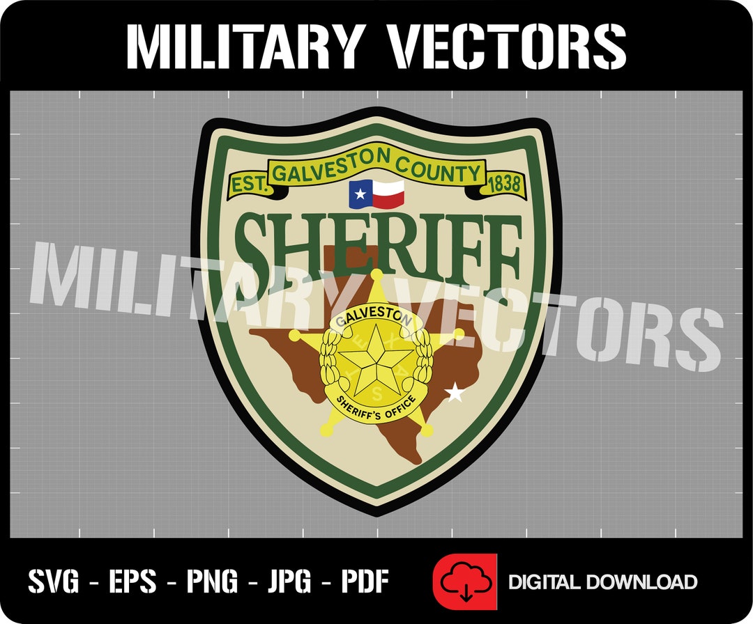 Galveston County Sheriff's Office Law Enforcement Patch Logo Decal