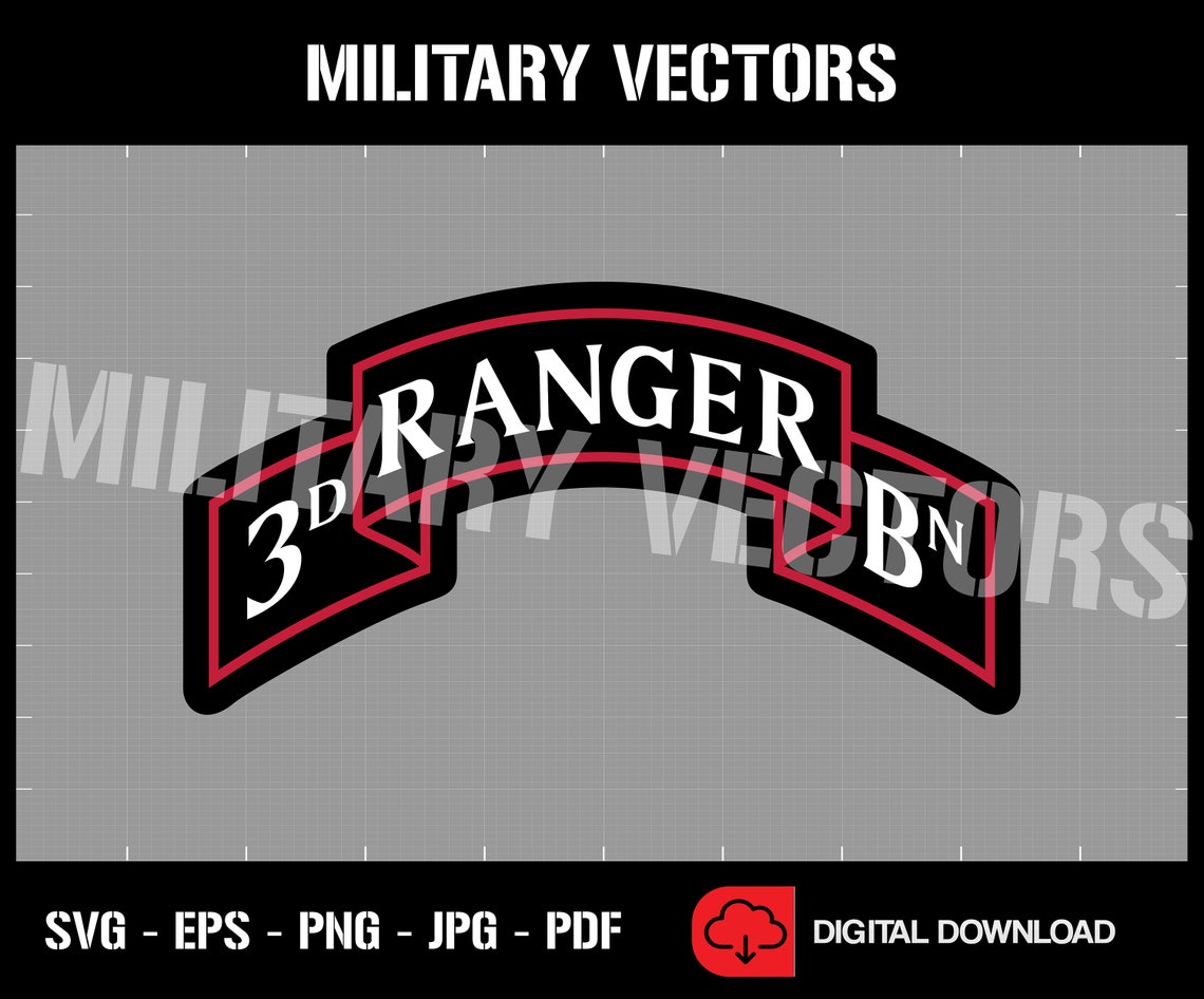 3rd Ranger Battalion - U.S. Army Rangers - RLTW - Patch Logo Decal ...