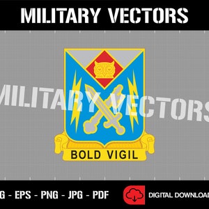 Amerikanska arméns 105:e militära underrättelsebataljon - Militär underrättelsetjänst - Patch Logo Dekal Emblem Crest Insignia - Digital SVG Vektor Cricut-fil