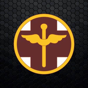 US Army 818th Medical Brigade SSI - Patch Logo Decal Emblem Crest Insignia - Digital Svg Vector Cricut File