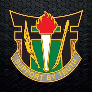 Amerikanska arméns 7:e psykologiska operationsgrupp (7:e POG) - Patch Logo Decal Emblem Crest Insignia - Digital Svg Vector Cricut-fil