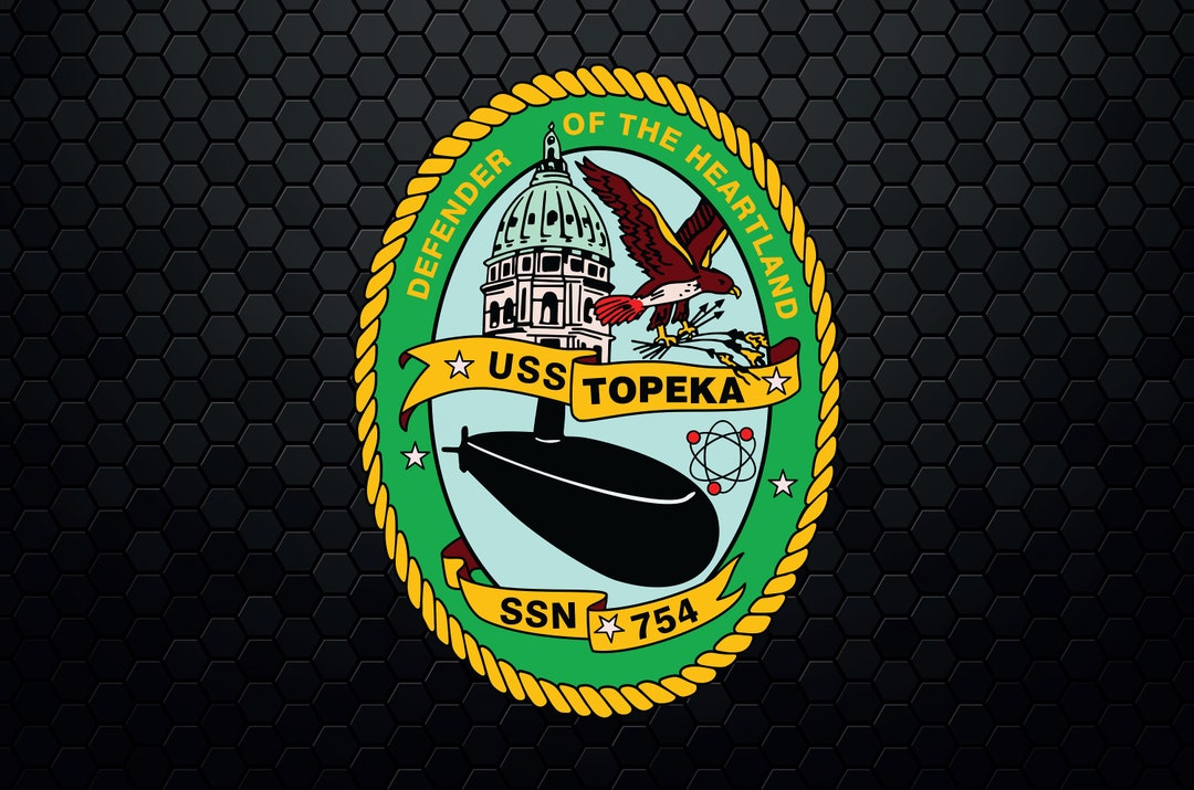 USS Topeka SSN754 Attack Submarine Patch Logo Decal Etsy