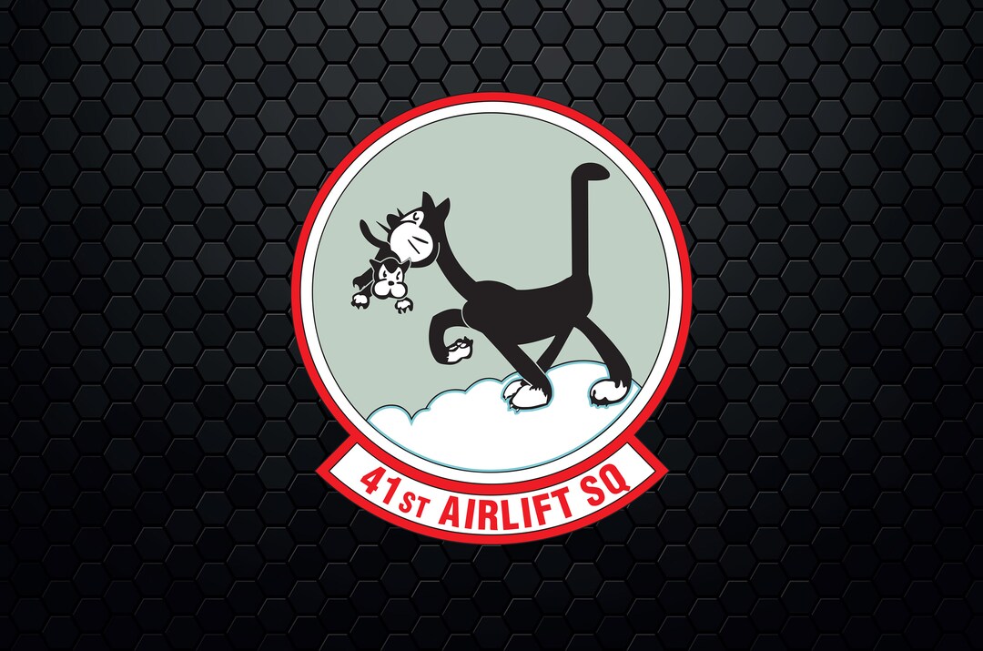 41st Airlift Squadron USAF - Patch Logo Decal Emblem Crest Insignia ...