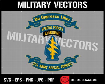 アメリカ陸軍特殊部隊グリーンベレー徽章 DE OPPRESSO LIBER 第10特殊部隊グループの紋章 - De Oppresso Liber グリーンベレー