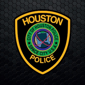 Houston Police Department (HPD) - Patch Logo Decal Emblem Crest Insignia - Digital Svg Eps Vector Cricut File
