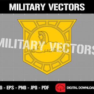Amerikanska arméns militära underrättelsetjänst - Patch Logo Dekal Emblem Crest Insignia Badge - Digital Svg Vektor Cricut-fil