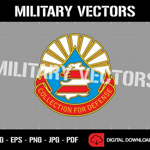 Amerikanska arméns 206:e militära underrättelsebataljon - Militär underrättelsetjänst - Patch Logo Dekal Emblem Crest Insignia - Digital SVG Vektor Cricut-fil