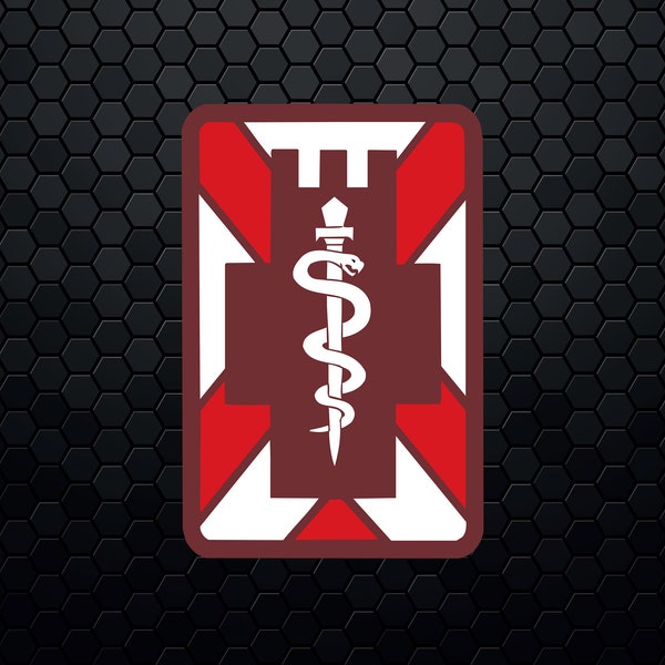 US Army 5th Medical Brigade SSI - Patch Logo Decal Emblem Crest Insignia - Digital Svg Vector Cricut File