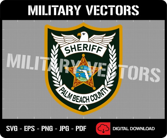 Palm Beach County Sheriff - Law Enforcement - Patch Logo Decal