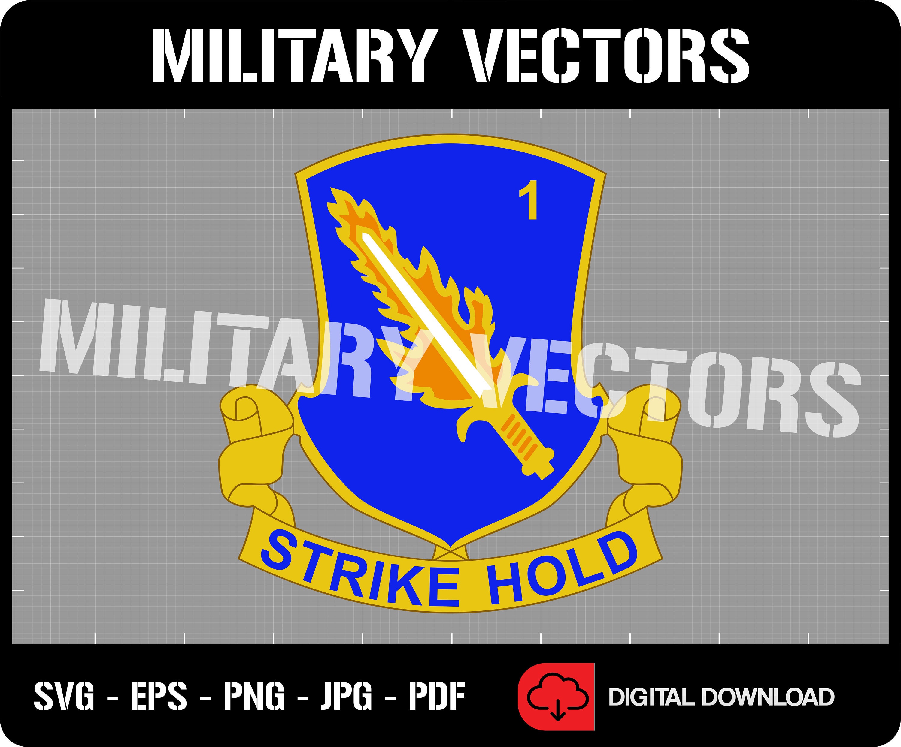 U.S. Army 1-504th Airborne Parachute Infantry Regiment Patch Logo Decal  Emblem Crest Insignia Digital SVG Cricut Vector Cnc Cut File -  Canada
