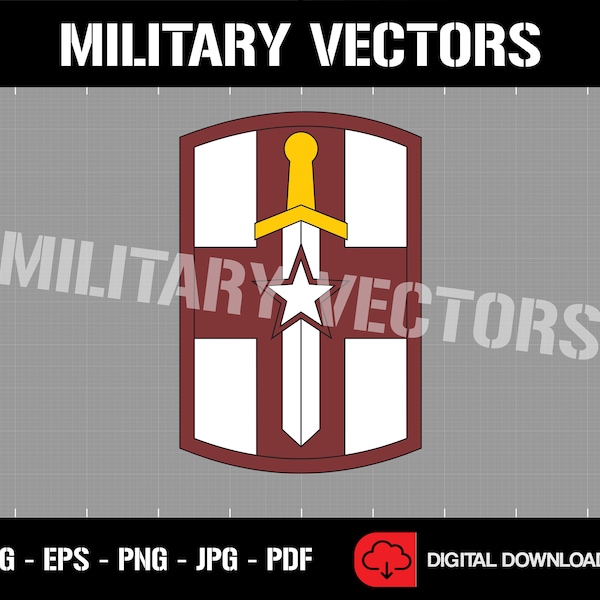 U.S. Army 807th Medical Command - Medical Corps Patch Logo Decal Emblem Crest Insignia - Digital SVG Cricut Vector Cnc Cut File