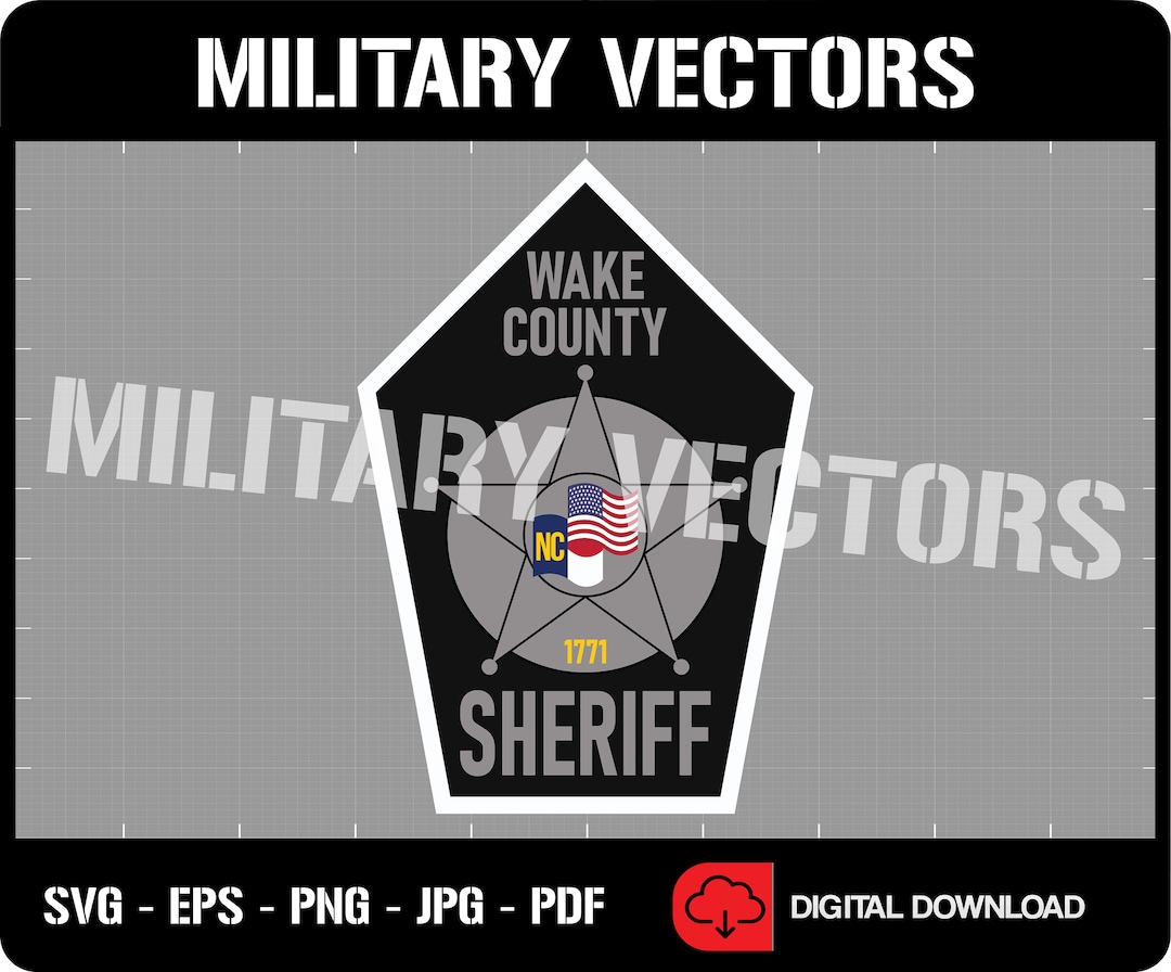Wake County Sheriff Law Enforcement Patch Logo Decal Emblem Crest