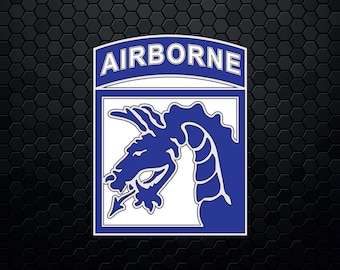 US Army 18th Airborne Corps "Sky Dragons" CSIB - Patch Logo Decal Emblem Crest Insignia - Digital Svg Vector Cricut File