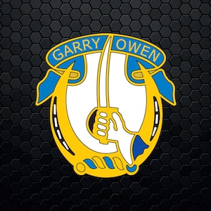 US Army 7th Cavalry Regiment &quot;Garry Owen&quot; - Patch Logo Decal Emblem Crest Insignia - Digital Svg Eps Jpg Pdf Png Vector Cricut File
