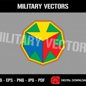 Amerikanska arméns nationalgarde träningscenter - Patch Pin logotyp dekal emblem vapensköld insignia - digital SVG vektor Cricut-fil