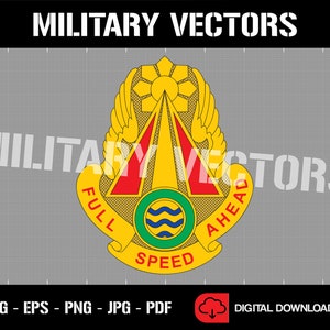 U.S. Army 71st Transportation Battalion - Patch Pin Logo Decal Emblem Crest Insignia - Digital SVG Vector Cricut File