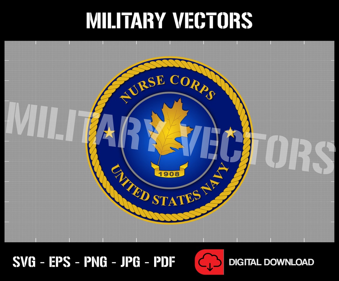 U.S. Navy Nurse Corps Patch Logo Decal Emblem Crest Insignia Badge
