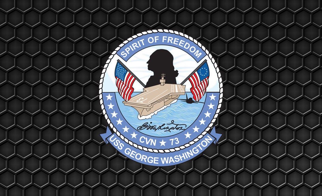 USS George Washington 4.5 Patch With Display Case