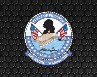 アメリカ海軍 USS ジョージ ワシントン CVN-73 航空母艦 - パッチ ピン