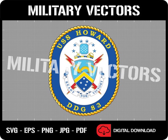 USS Howard DDG-83 US Navy Guided Missile Destroyer - Patch Logo