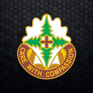 Madigan Army Medical Center - Insignia de escudo de emblema de calca logotipo de parche - Digital Svg Vector Cricut File