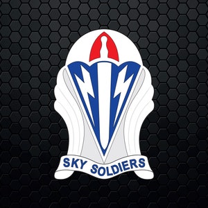 US Army 173rd Airborne Brigade "Sky Soldiers" DUI - Patch Logo Decal Emblem Crest Insignia - Digital Svg Vector Cricut File