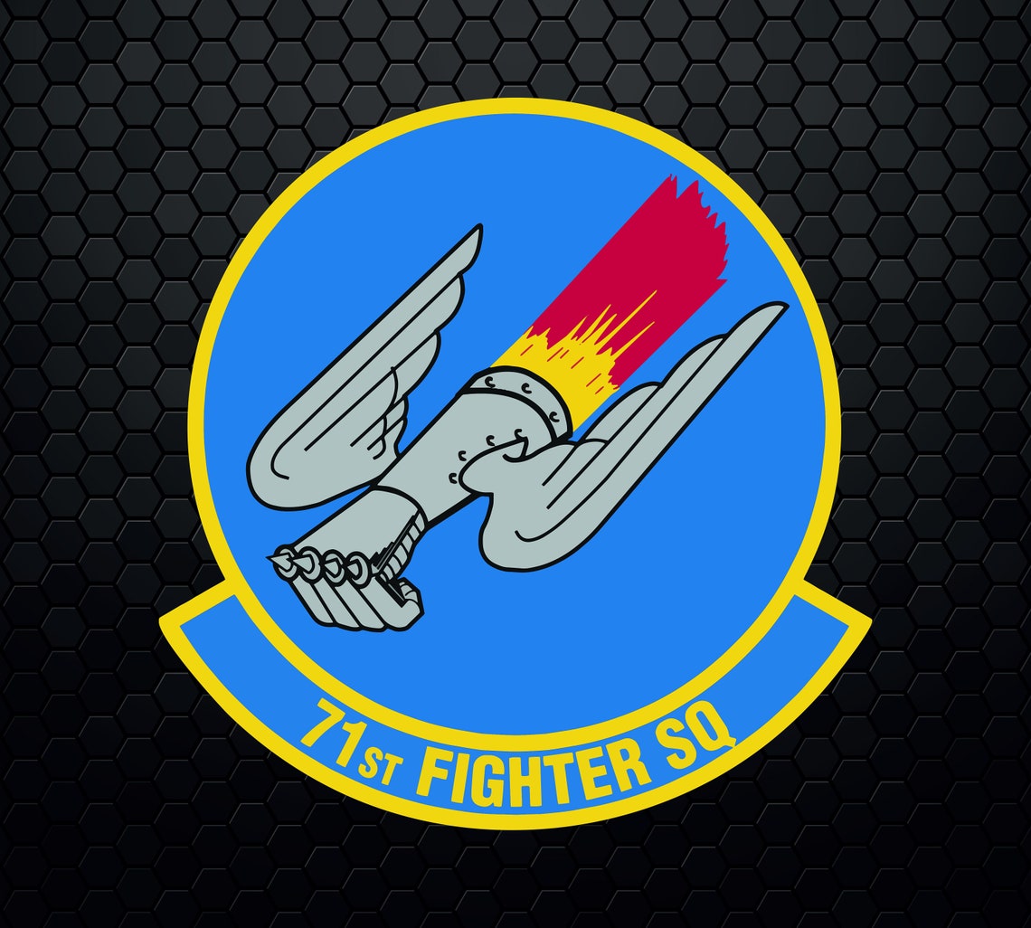 USAF 71st Fighter Squadron - Air Force 71st FS - Logo Decal Emblem ...