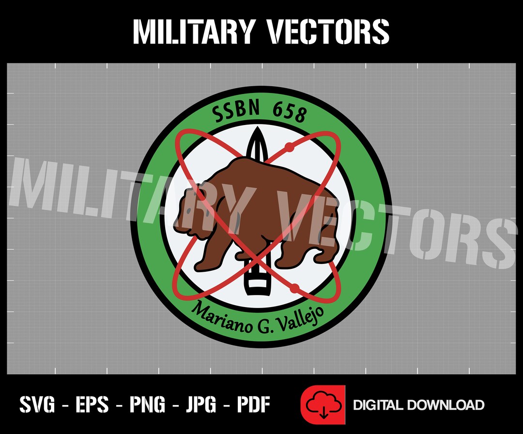 USS Mariano G. Vallejo (SSBN-658) Ballistic Missile Submarine - Patch ...