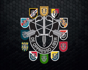 アメリカ陸軍特殊部隊グループ De Oppresso Liber - パッチ ピン ロゴ