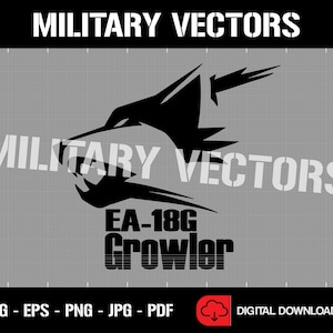 Può includere: Grafica vettoriale in bianco e nero di una testa di lupo con un design a fulmine stilizzato. Il testo "EA-18G Growler" è sotto la testa del lupo.