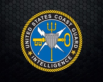 U.S. Coast Guard (USCG) Intelligence - Patch Logo Decal Emblem Crest Insignia Badge - Digital Svg Vector Cricut File
