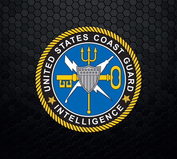 U.S. Coast Guard (USCG) Intelligence - Patch Logo Decal Emblem Crest  Insignia Badge - Digital Svg Vector Cricut File
