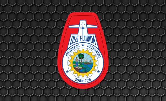 Submarine USS Florida SSBN 728 Navy Jacket Patch Submarine USS Florida SSBN 728 Navy Jacket Patch
