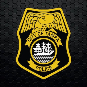 Tampa Police Department - Patch Logo Decal Emblem Crest Badge Insignia - Digital Svg Vector Cricut File