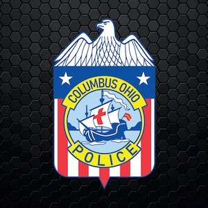 Columbus Police Department - Patch Logo Decal Emblem Crest Badge Insignia - Digital Svg Vector Cricut File