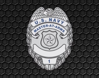 US Navy Master at Arms Rating Badge - Patch Pin Logo Decal Emblem Crest Insignia - Digital SVG Vector Cricut File