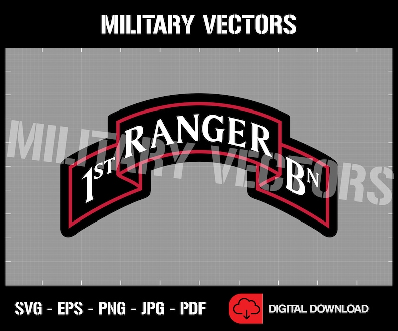1st Ranger Battalion - U.S. Army Rangers - RLTW - Patch Logo Decal ...