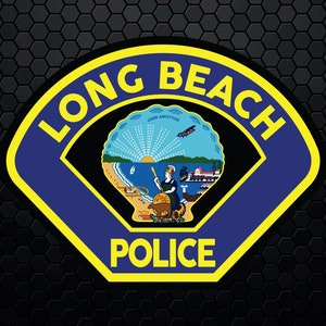 Long Beach Police Department - Patch Logo Sticker Embleem Crest Badge Insignia - Digitale Svg Vector Cricut File