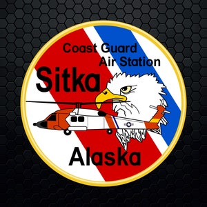 CGAS Sitka - Coast Guard Air Station - Logo Decal Emblem Crest Insignia - Digital Svg Eps Vector Cricut File