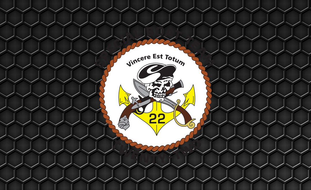 US Navy Special Boat Team 22 (SBT-22) - Patch Pin Logo Decal