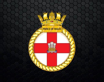 イギリス海軍　プリンス　オブ　ウェールズ　ニットとパッチのセット。 イギリス海軍 プリンス オブ ウェールズ ニットとパッチのセット